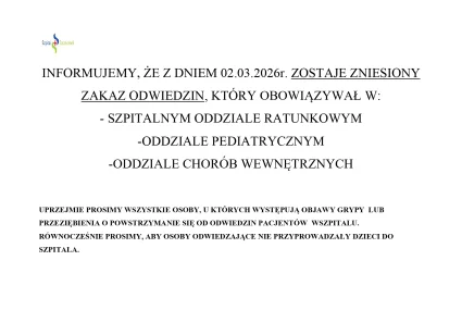 ZNIESIONY ZAKAZ ODWIEDZIN !